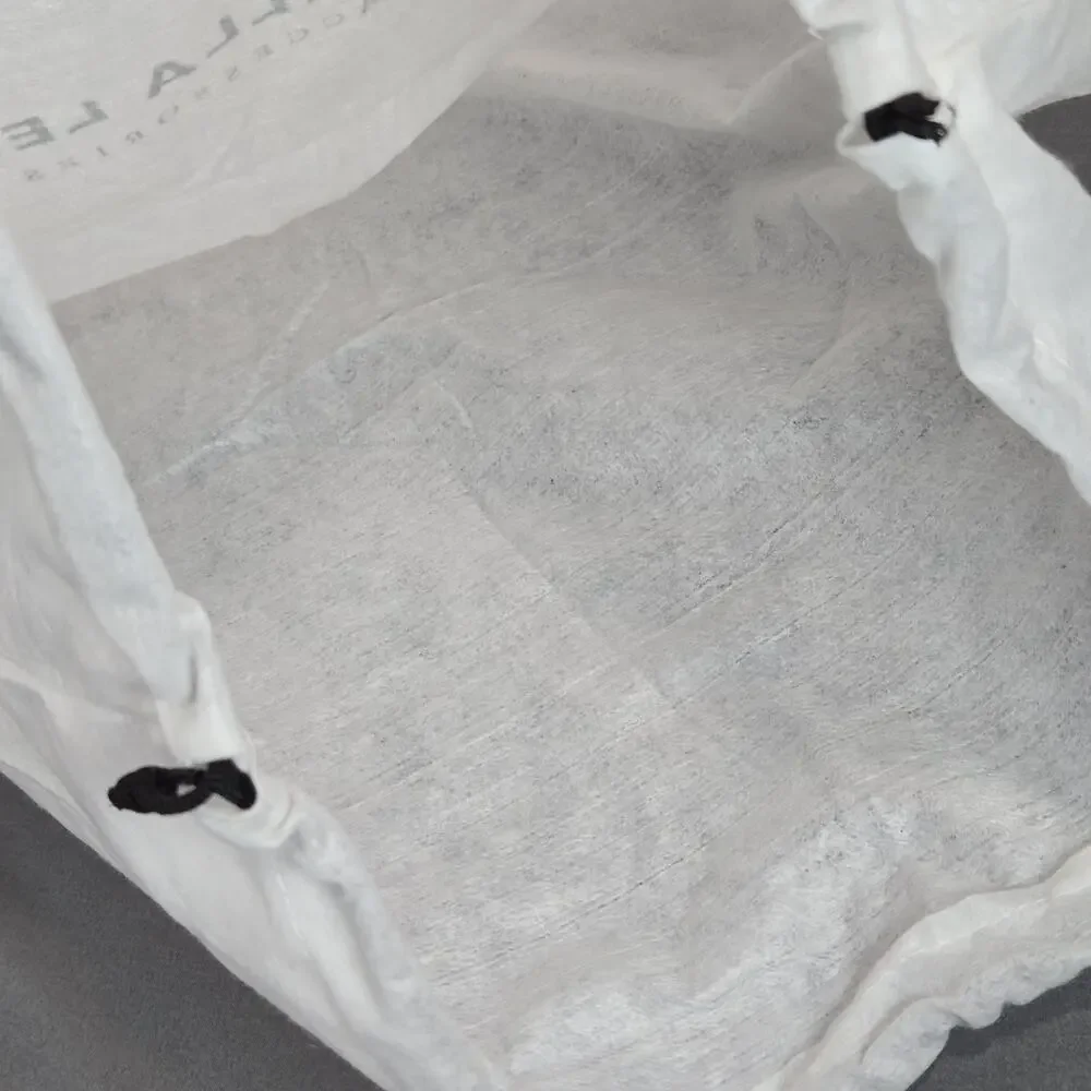 Daniella Lehavi Drawstring Dust Bag White Non Woven Storage Pouch 16x18